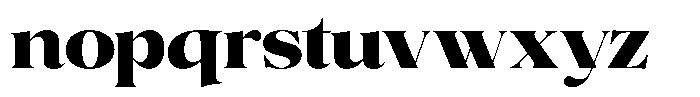 Volkys Serif Black Font LOWERCASE