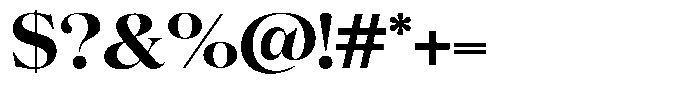 Volkys Serif Bold Font OTHER CHARS