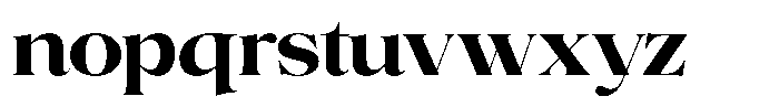 Volkys Serif Bold Font LOWERCASE