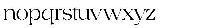 Volkys Serif Extra Light Font LOWERCASE