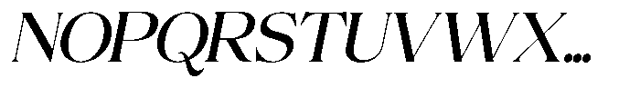 Volkys Serif Italic Font UPPERCASE