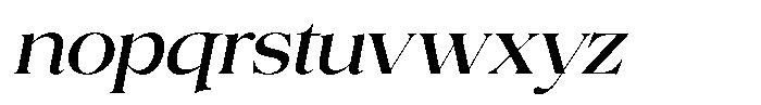 Volkys Serif Italic Font LOWERCASE
