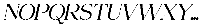 Volkys Serif Light Italic Font UPPERCASE