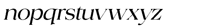 Volkys Serif Light Italic Font LOWERCASE
