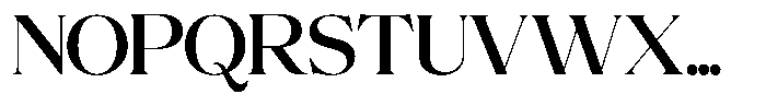 Volkys Serif Medium Font UPPERCASE