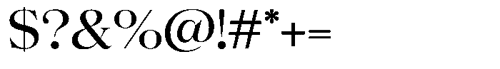 Volkys Serif Regular Font OTHER CHARS
