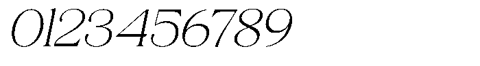 Volkys Serif Thin Italic Font OTHER CHARS