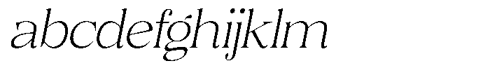 Volkys Serif Thin Italic FONT