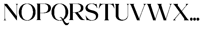 Volkys Serif Thin Variable Font UPPERCASE