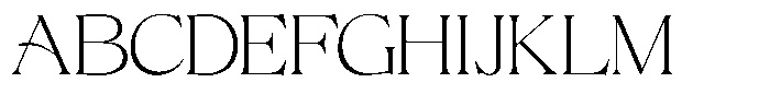Volkys Serif Thin Font UPPERCASE