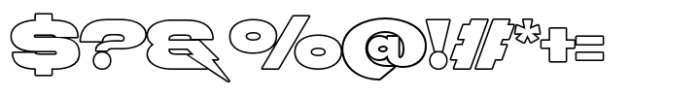 Voltara Outline Font OTHER CHARS
