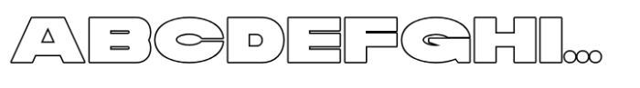 Voltara Outline Font UPPERCASE