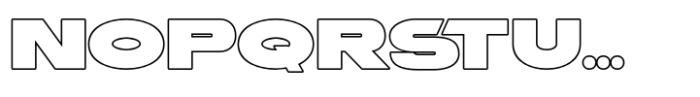 Voltara Outline Font UPPERCASE
