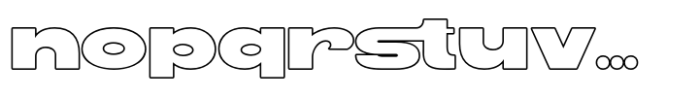 Voltara Outline Font LOWERCASE