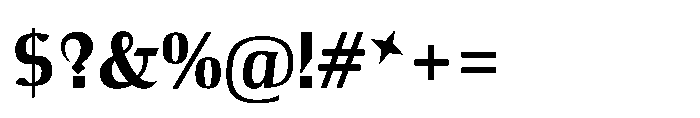 Voltava Sans Bold Font OTHER CHARS