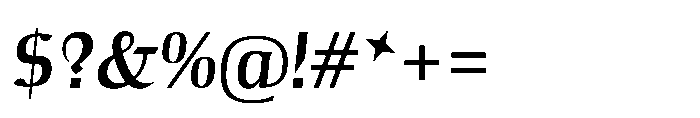 Voltava Sans Semi Bold Italic Font OTHER CHARS