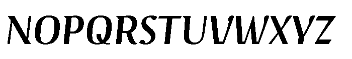 Voltava Sans Semi Bold Italic Font UPPERCASE