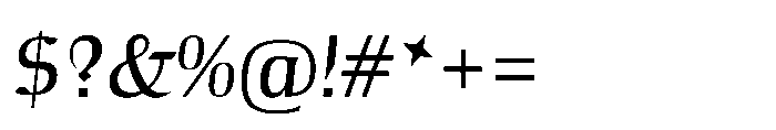 Voltava Script Regular Font OTHER CHARS