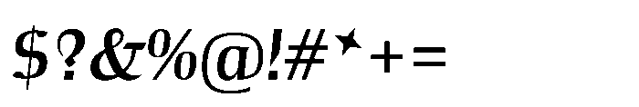 Voltava Script Semi Bold Font OTHER CHARS