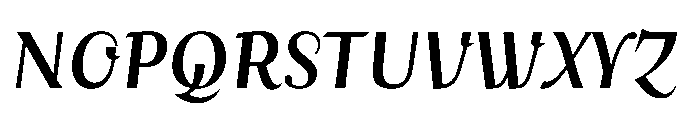 Voltava Script Semi Bold Font UPPERCASE