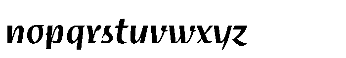 Voltava Script Semi Bold Font LOWERCASE