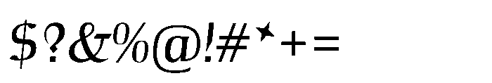 Voltava Script Variable Regular Font OTHER CHARS