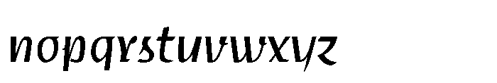 Voltava Script Variable Regular Font LOWERCASE
