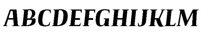 Voltava Serif Bold Italic Font UPPERCASE