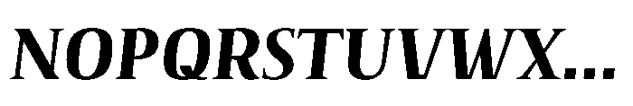 Voltava Serif Bold Italic Font UPPERCASE