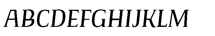 Voltava Serif Italic Font UPPERCASE