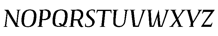 Voltava Serif Italic Font UPPERCASE