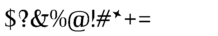Voltava Serif Regular Font OTHER CHARS