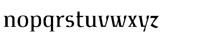 Voltava Serif Regular Font LOWERCASE