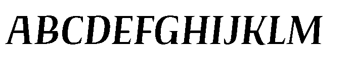 Voltava Serif Semi Bold Italic Font UPPERCASE