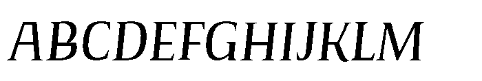 Voltava Serif Variable Italic Font UPPERCASE