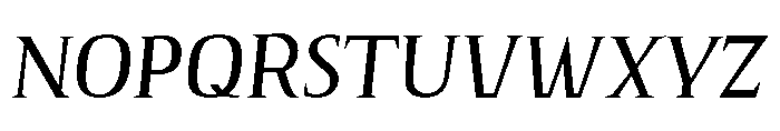 Voltava Serif Variable Italic Font UPPERCASE