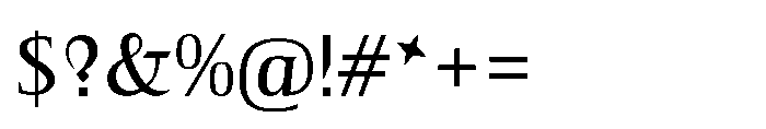 Voltava Serif Variable Regular Font OTHER CHARS