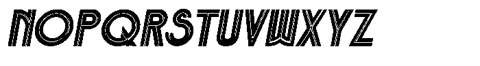 Voltdeco 1920 Black Italic Font UPPERCASE