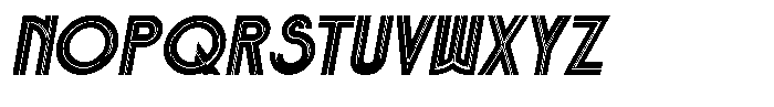 Voltdeco 1920 Black Italic Font LOWERCASE