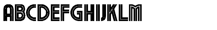 Voltdeco 1920 Black Font UPPERCASE