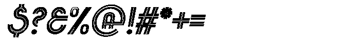Voltdeco 1920 Bold Italic Font OTHER CHARS