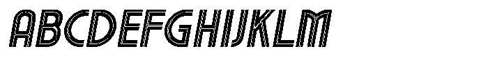 Voltdeco 1920 Bold Italic Font UPPERCASE
