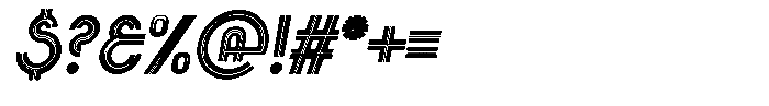 Voltdeco 1920 Extra Bold Italic Font OTHER CHARS