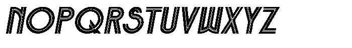 Voltdeco 1920 Extra Bold Italic Font UPPERCASE