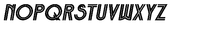 Voltdeco 1920 Extra Bold Italic Font LOWERCASE