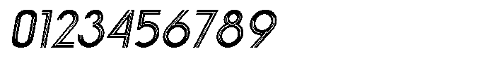 Voltdeco 1920 Extra Light Italic Font OTHER CHARS