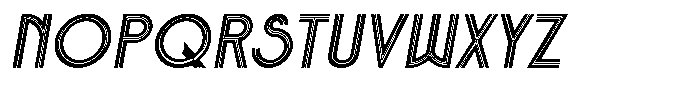 Voltdeco 1920 Italic Font UPPERCASE