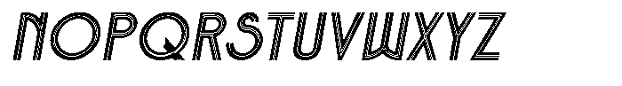 Voltdeco 1920 Italic Font LOWERCASE