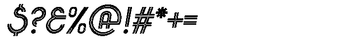 Voltdeco 1920 Light Italic Font OTHER CHARS