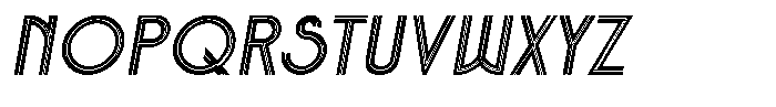 Voltdeco 1920 Light Italic Font UPPERCASE